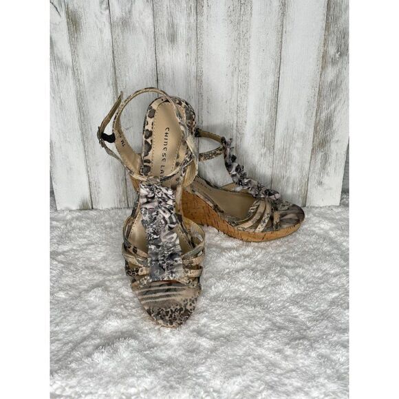 Chinese Laundry Venice Beach Wedge Sandals 7M - Picture 1 of 10